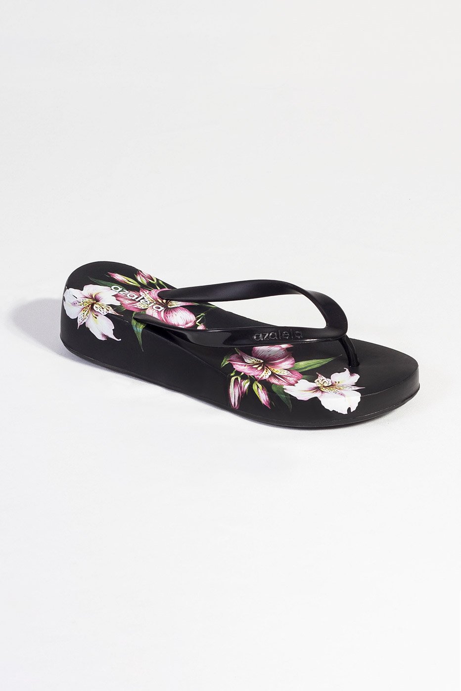 tamanco anabela azaleia tropical